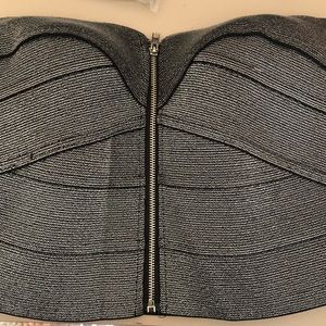 NWT silver bustier size small